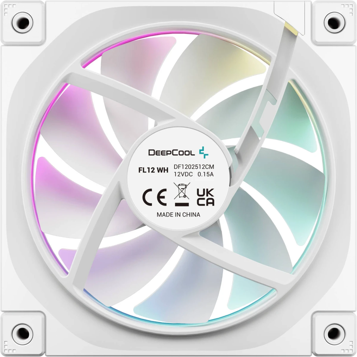 DeepCool FL12 3x120mm Case Fans - White DeepCool FL12 3x120mm Case Fans - White